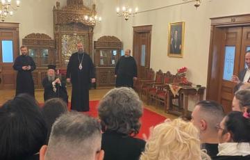 Απαγγελία παραδοσιακών καλάντων στον Παναγιώτατο Μητροπολίτη Θεσσαλονίκης, κ.κ. Φιλόθεο
